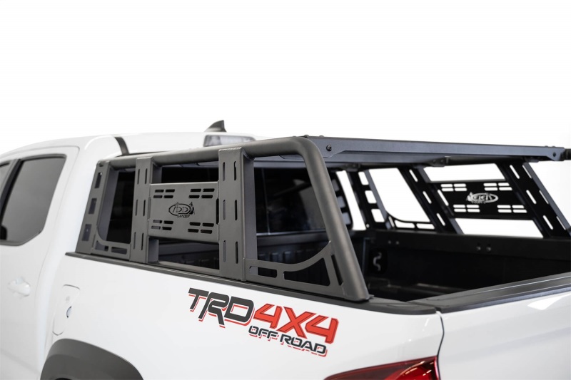 Toyota Tacoma Chase Rack - Addictive Desert Designs - ADD-Lander Overland - Hammer Black with Satin Black Panels - `05-`23